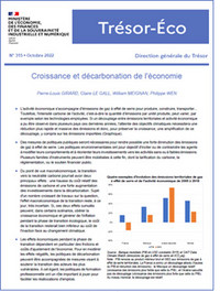 Croissance et décarbonation de l'économie - DG Trésor, oct 2022