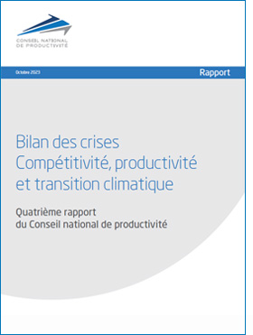 Couverture du Quatrième rapport du Conseil national de productivité (CNP), octobre 2023