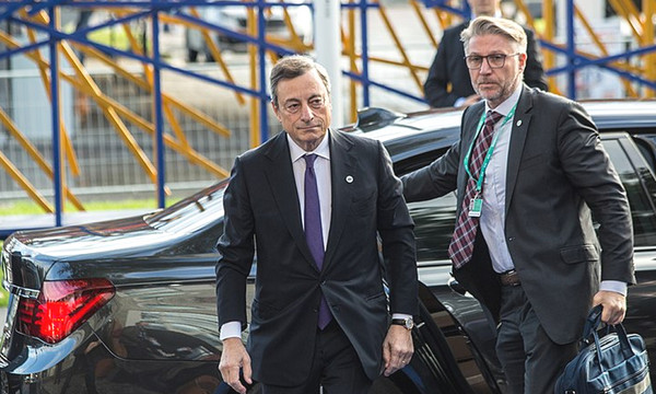 Mario Draghi, President, ECB, European Central Bank Photo: Aron Urb via Wikicommons