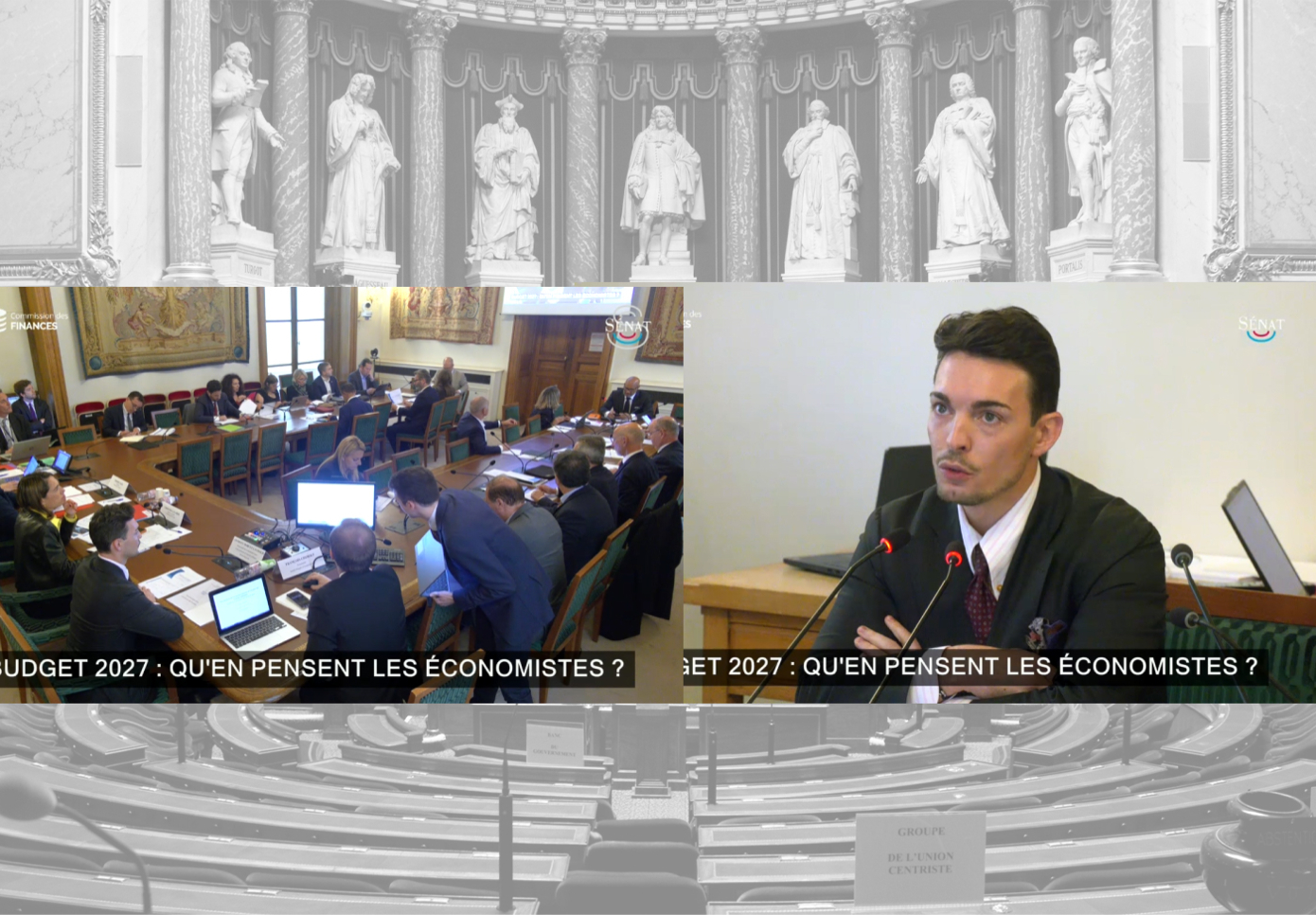 Sénat, Anthony Morlet-Lavidalie économiste Rexecode Budget 2027 (capture écran vidéo Sénat)