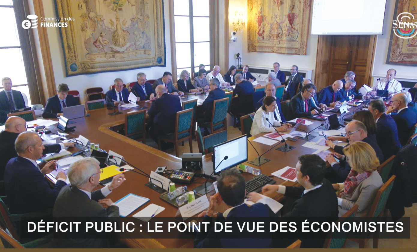 Sénat, Commission des Finances, audition d'économistes, mai 2024 (capture écran vidéo Sénat)