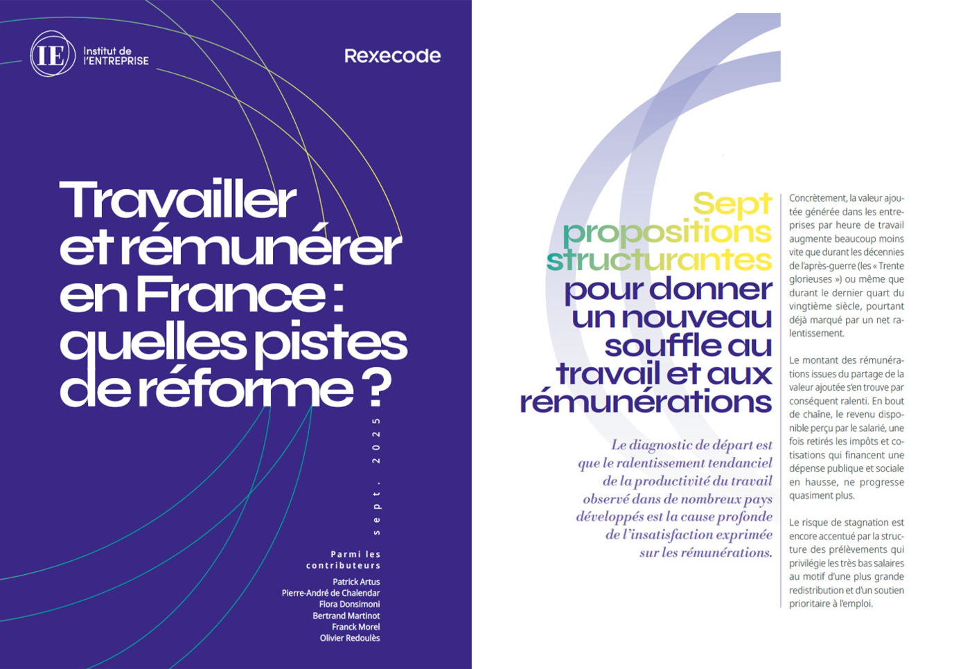 couv rapport Institut entreprise et Rexecode, 08/205