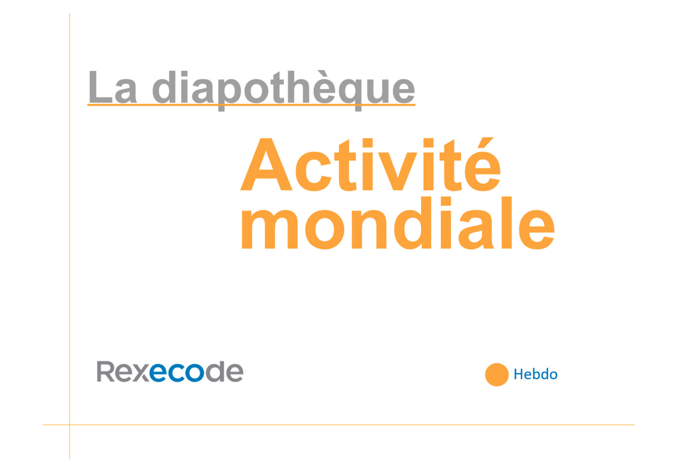 indicateurs de l'économie mondiale graphiques (diapothèque Rexecode)