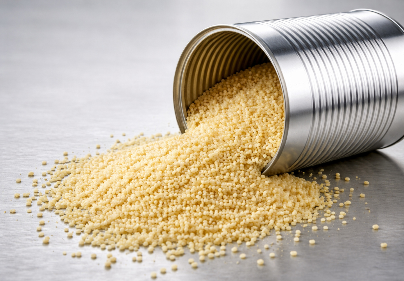 Boite de conserve et semoule (image générée par IA)