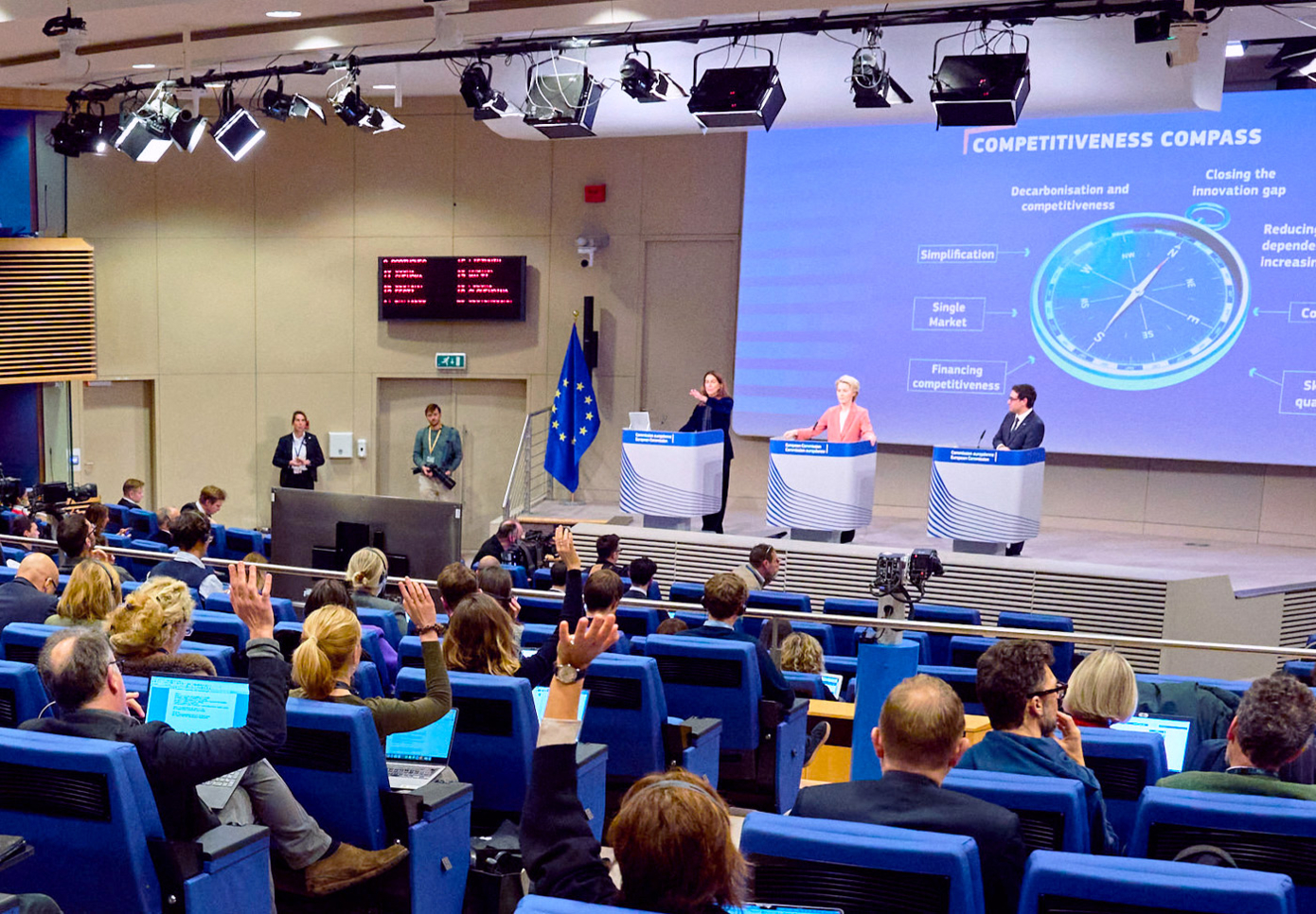 Présentation du Competitiveness Compass, janvier 2025 photo © European Union (Photographe: Dati Bendo)