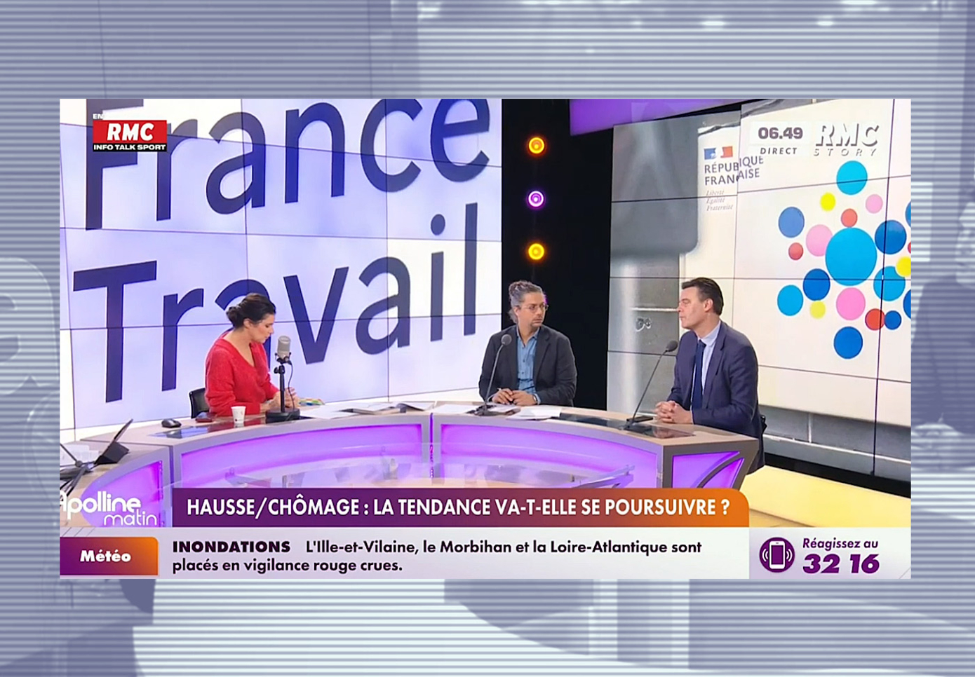 Denis Ferrand sur le plateau d'Apolline Matin, RMC, 28/01/2025