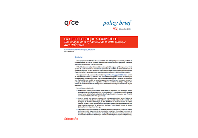 Policy Brief, OFCE, oct.2021