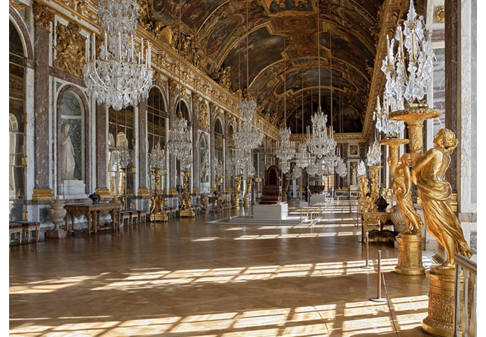 galerie des glaces, chateau de Versailles -   Photo: Myrabella / Wikimedia Commons