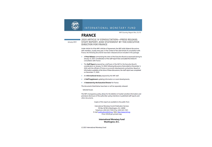 FMI art IV France 2021