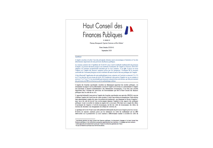rapport HCFP, sept 2020