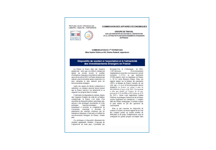 Communication AN, fev 2023