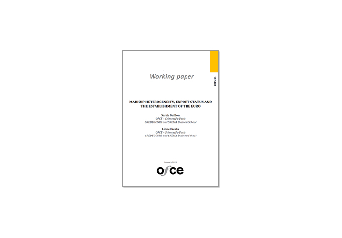 Documentd de travail OFCE 2015-01 couverture
