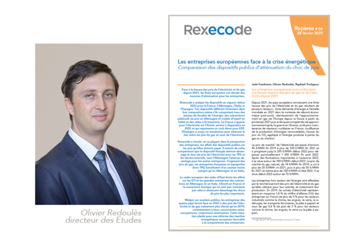Olvier Redoulès, directeur des études de Rexecode