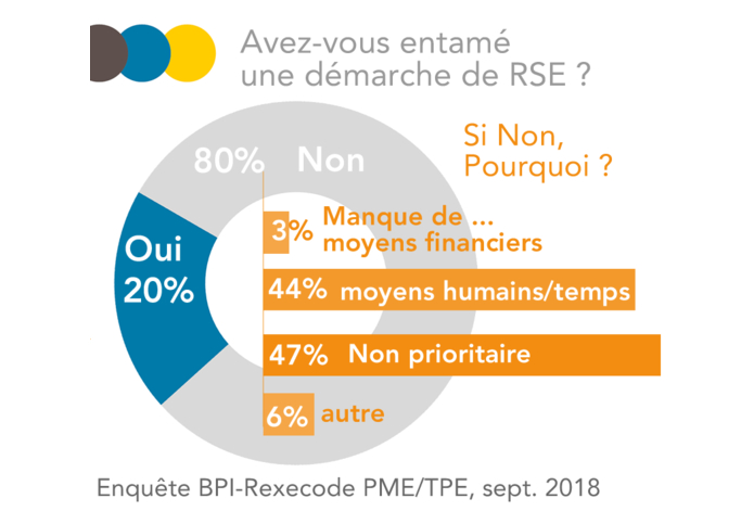 TPE/PME Démarche RSE enquête BPI le lab Rexecode sept. 2018