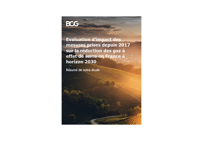 BCG, rapport climat 2021
