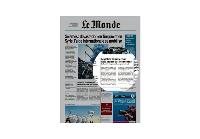 Une Le Monde 7/2/23