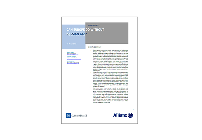Note gaz Allianz - Eurler mars 2022