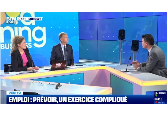 BFM Business, Good Morning Business, Edito Denis Ferrand 12/07/2023 (capture écran)